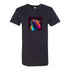 BELLA CANVAS MEN'S LONG BODY URBAN TEE 3006 Light neon style art portrait of a bear